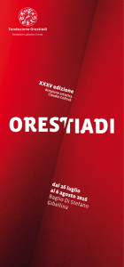 scarica il libretto - Fondazione Orestiadi