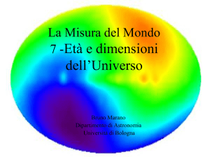 7 Età e dimensioni dell`Universo