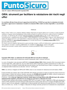 OIRA: strumenti per facilitare la valutazione dei rischi