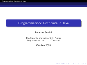 Programmazione Distribuita in Java