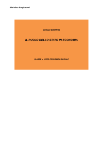 Il ruolo dello Stato in Economia