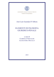 ELEMENTI DI FILOSOFIA GIURIDICO-PENALE