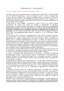Sentenza 21/07/2000 n. 9630 - UILTuCS Bologna ed Emilia Romagna