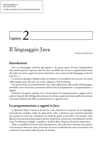 Il linguaggio Java