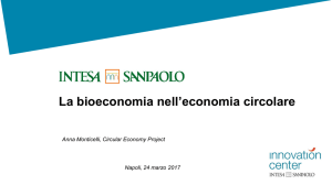 Slide Anna Monticelli, Progetto Circular Economy Intesa Sanpaolo