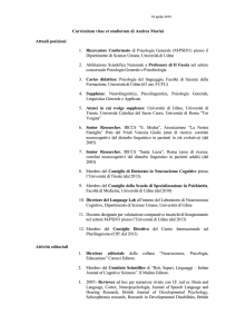Curriculum vitae et studiorum of Andrea Marini
