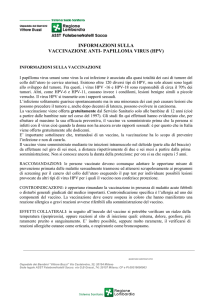 INFORMAZIONI SULLA VACCINAZIONE ANTI