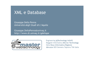 Appunti sulle basi di dati con supporto XML