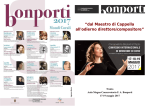 “dal Maestro di Cappella all`odierno direttore/compositore”