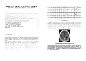 cenni di metodologie di acquisizione e di elaborazione dei segnali