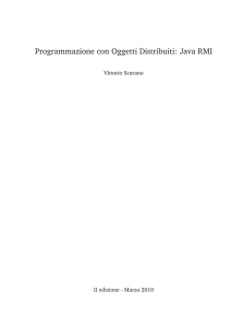 Programmazione con Oggetti Distribuiti: Java RMI