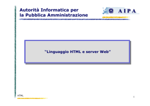 Corso Linguaggio Html E Server Web (Slides)