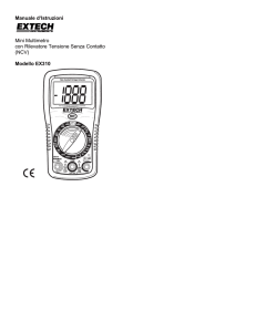 Manuale d`Istruzioni Mini Multimetro con Rilevatore Tensione Senza