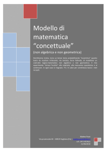 Modello di matematica “concettuale”