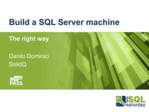 Build a SQL Server machine