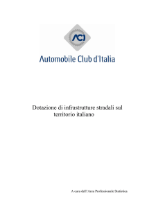Dotazione di infrastrutture stradali in Italia