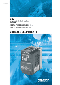 MX2 Manuale per l`utente