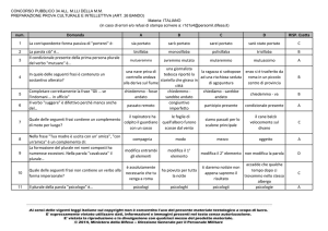 17° M.lli Marina - Materiale testologico - Italiano