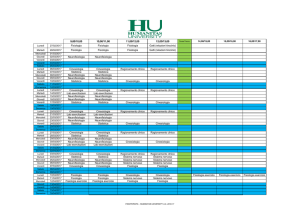 calendario del secondo semestre.