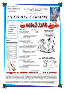 l`eco del carmine - Maria SS del Carmelo