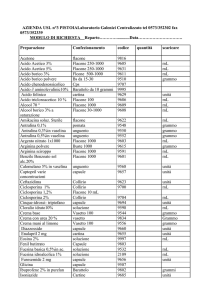 AZIENDA USL n°3 PISTOIALaboratorio Galenici