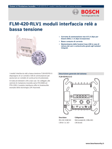 FLM‑420‑RLV1 moduli interfaccia relè a bassa tensione