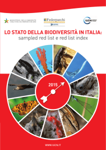 Lo stato della biodiversità in Italia: sampled red list e red list