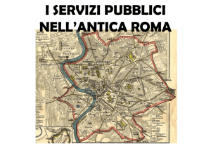 servizi pubblici nell`antica roma