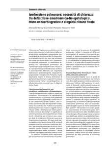 Ipertensione polmonare - Giornale Italiano di Cardiologia