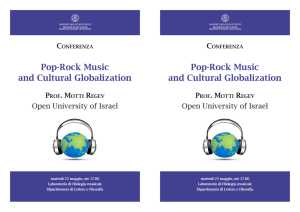 ation Pop-Rock Music and Cultural Globalization