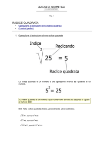 radice quadrata - Istituto Trento 5