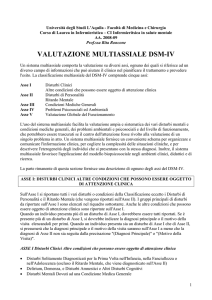 valutazione multiassiale dsm-iv