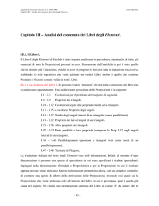 Capitolo III – Analisi del contenuto dei Libri degli Elementi.