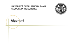 Algoritmi - Netlab - Università degli studi di Pavia