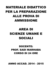 Testo di riferimento per la preparazione alla prova di