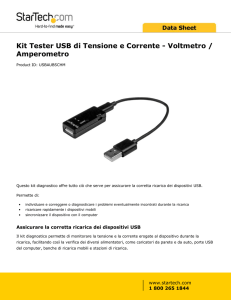 Kit Tester USB di Tensione e Corrente - Voltmetro