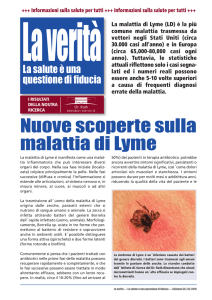 Nuove scoperte sulla malattia di Lyme