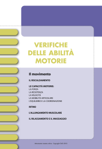 verifiche delle abilità motorie