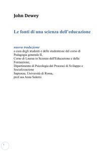 Le fonti di una scienza dell`educazione nuova traduzione onl