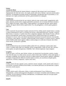 Ossiuri Arsenicum album Ossiuri con acutizzazione dei sintomi