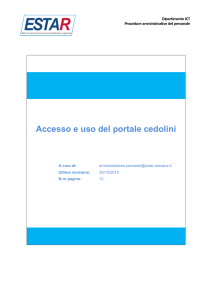 Accesso e uso del portale cedolini