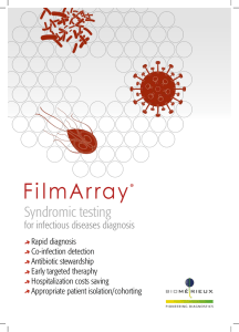Syndromic testing - bioMérieux Italia Spa