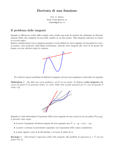 Derivata di una funzione