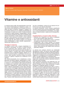 Vitamine e antiossidanti