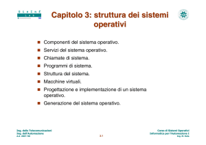 Struttura dei Sistemi Operativi