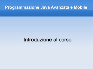 Programmazione Java Avanzata e Mobile