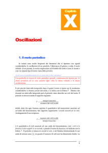 Capitolo X – Oscillazioni