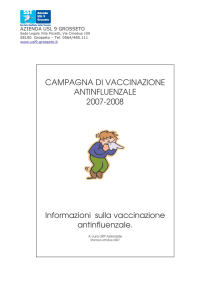 Vaccinazione antinfluenzale. Info utenti