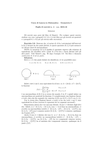 Corso di Laurea in Matematica – Geometria 2 Foglio di esercizi n. 4