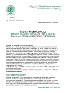 Master in Medicina Islamica - Università Islamica d`italia